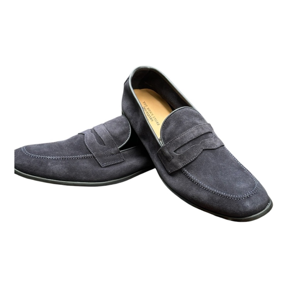 Men's Gray Suede Loafers